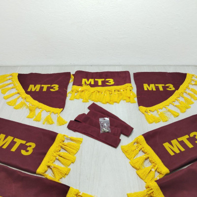 Штори (бордові) ВК МТЗ з написом "МТЗ" Штори (бордові) ВК МТЗ з написом "МТЗ"